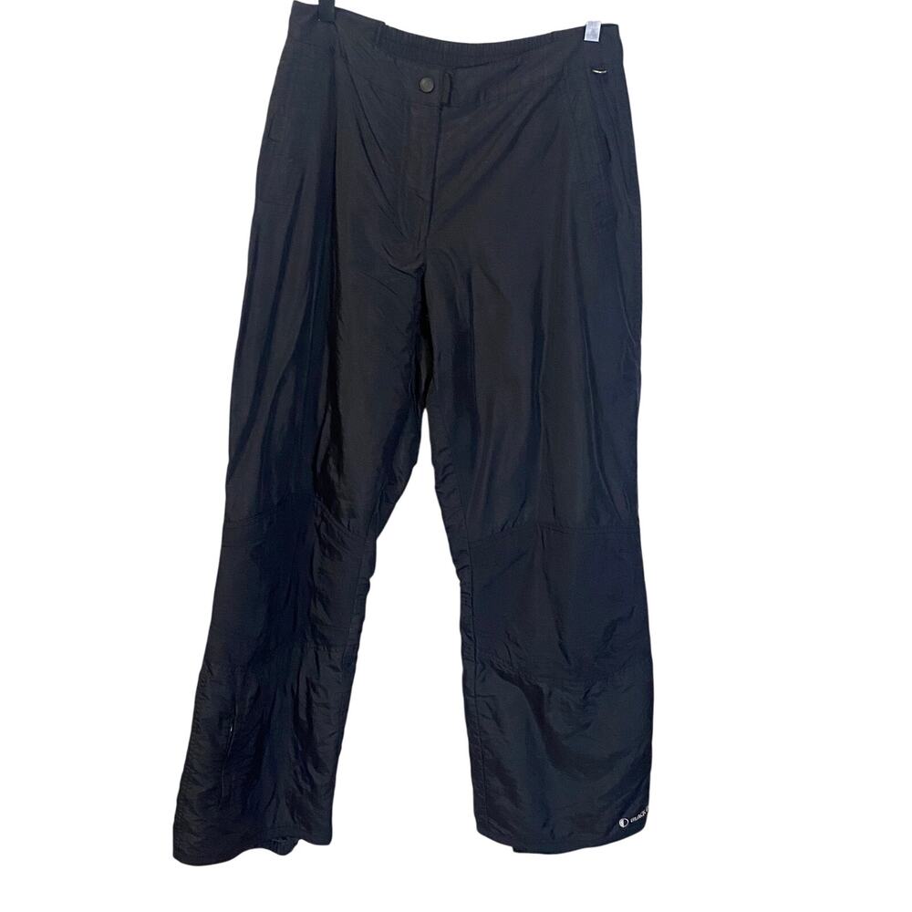 Black Dot Water-Resistant Black Snow Pants Outdoor Utility Pant Sz M Womens